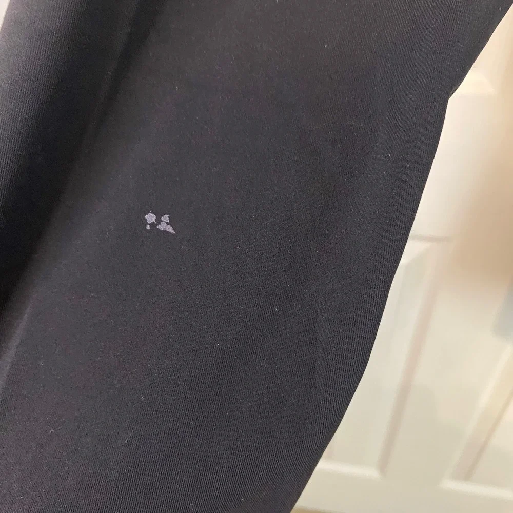 lululemon Women's Black Align Crop Foldover Waist Leggings Size 10 Nulu